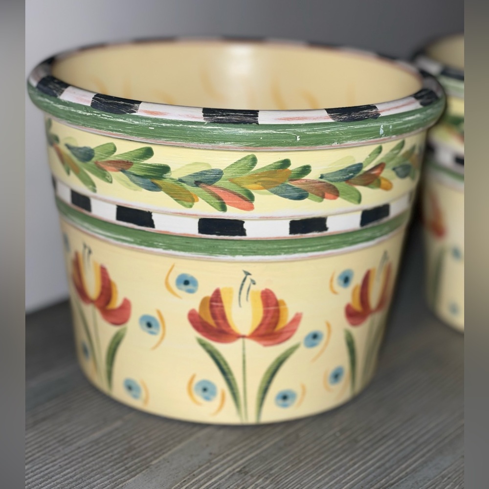 Painted Plant Pot Terracotta
